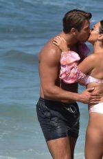 YAZMIN OUKHELLOU in Bikini and James Lock at a Beach in Cyprus 10/24/2020