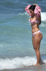 YAZMIN OUKHELLOU in Bikini and James Lock at a Beach in Cyprus 10/24/2020