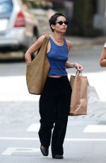 ZOE KRAVITZ Out Shopping in New York 10/06/2020