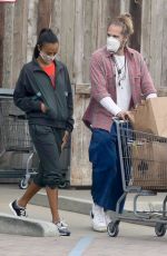 ZOE SALDANA and Marco Perego Out Shopping in Malibu 10/24/2020