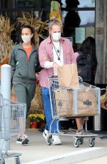 ZOE SALDANA and Marco Perego Out Shopping in Malibu 10/24/2020