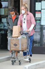 ZOE SALDANA and Marco Perego Out Shopping in Malibu 10/24/2020