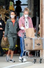ZOE SALDANA and Marco Perego Out Shopping in Malibu 10/24/2020
