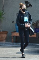 ZOEY DEUTCH Leaves a Gym in Los Angeles 10/23/2020