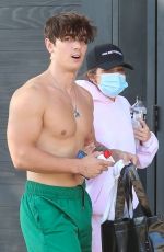 ADDISON RAE and Bruce Hall Out Leaves Dogpound Gym in West Hollywood 11/11/2020