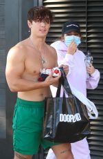 ADDISON RAE and Bruce Hall Out Leaves Dogpound Gym in West Hollywood 11/11/2020