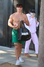 ADDISON RAE and Bruce Hall Out Leaves Dogpound Gym in West Hollywood 11/11/2020