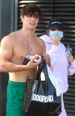 ADDISON RAE and Bruce Hall Out Leaves Dogpound Gym in West Hollywood 11/11/2020