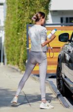 ALESSANDRA AMBROSIO Arrives at Pilates Class in Los Angeles 11/03/2020