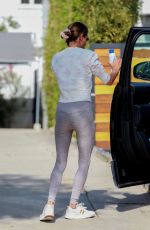 ALESSANDRA AMBROSIO Arrives at Pilates Class in Los Angeles 11/03/2020