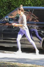ALESSANDRA AMBROSIO Arrives at Pilates Studio in Los Angeles 11/10/2020