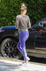 ALESSANDRA AMBROSIO Arrives at Pilates Studio in Los Angeles 11/10/2020
