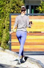 ALESSANDRA AMBROSIO Arrives at Pilates Studio in Los Angeles 11/10/2020