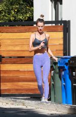 ALESSANDRA AMBROSIO Leaves Pilates Studio in West Hollywood 11/11/2020