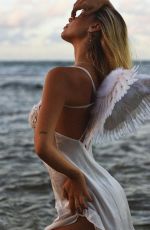 ALEXIS REN as Angel at a Photoshoot, October 2020
