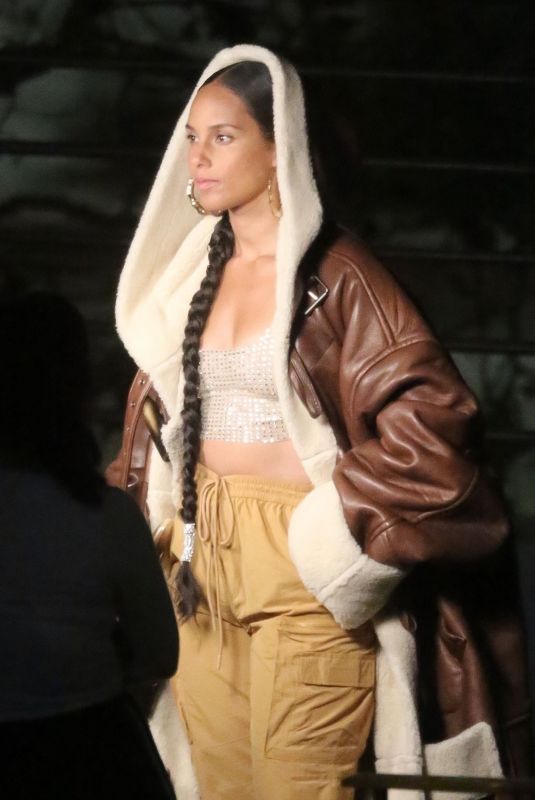 ALICIA KEYS on the Set of a Video for MTV EMA in Los Angeles 11/02/2020