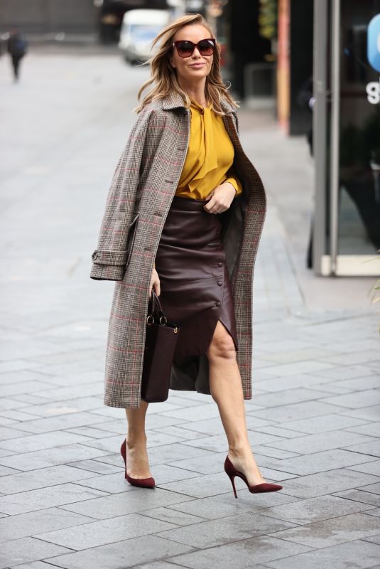 AMANDA HOLDEN Arrives at Heart Radio in London 11/23/2020