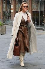 AMANDA HOLDEN Leaves Heart Breakfast Show in London 11/10/2020