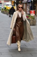 AMANDA HOLDEN Leaves Heart Breakfast Show in London 11/10/2020