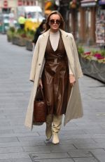 AMANDA HOLDEN Leaves Heart Breakfast Show in London 11/10/2020