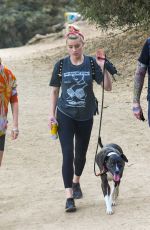 AMBER HEARD Out Hiking with Her Dog in Los Angeles 10/31/2020