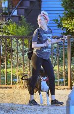 AMBER HEARD Out Hiking with Her Dog in Los Angeles 10/31/2020