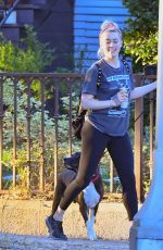 AMBER HEARD Out Hiking with Her Dog in Los Angeles 10/31/2020