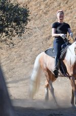 AMBER HEARD Out on Horseback Ride in Los Angeles 11/28/2020