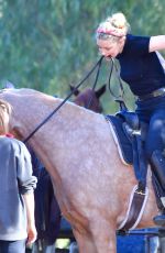 AMBER HEARD Out on Horseback Ride in Los Angeles 11/28/2020