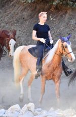 AMBER HEARD Out on Horseback Ride in Los Angeles 11/28/2020