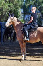 AMBER HEARD Out on Horseback Ride in Los Angeles 11/28/2020