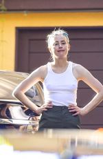AMBER HEARD Outside Her Home in Los Angeles 11/02/2020