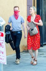 AMBER HEARD Shopping at a Farmers Market in Los Angeles 11/22/2020