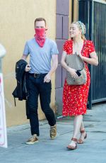 AMBER HEARD Shopping at a Farmers Market in Los Angeles 11/22/2020