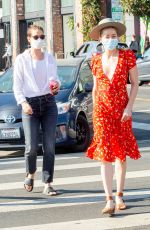 AMBER HEARD Shopping at a Farmers Market in Los Angeles 11/22/2020
