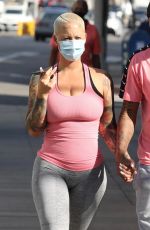 AMBER ROSE Heading to a Gym in West Hollywood 11/04/2020