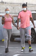 AMBER ROSE Heading to a Gym in West Hollywood 11/04/2020