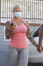 AMBER ROSE Heading to a Gym in West Hollywood 11/04/2020