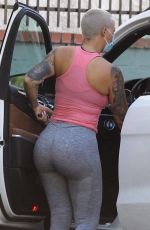 AMBER ROSE Heading to a Gym in West Hollywood 11/04/2020