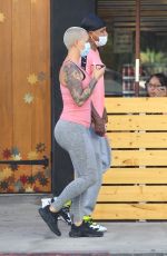 AMBER ROSE Heading to a Gym in West Hollywood 11/04/2020