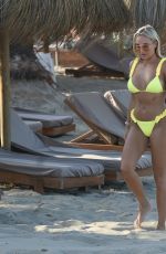 AMBER TURNER in Bikini at a Beach in Crete 11/15/2020