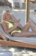 AMBER TURNER in Bikini at a Beach in Crete 11/15/2020