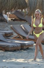 AMBER TURNER in Bikini at a Beach in Crete 11/15/2020