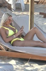 AMBER TURNER in Bikini at a Beach in Crete 11/15/2020