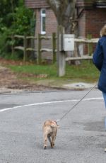 AMY HART Out with Her Dog in West Sussex 11/27/2020