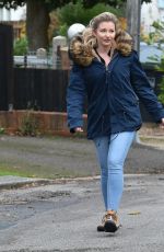 AMY HART Out with Her Dog in West Sussex 11/27/2020