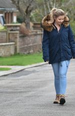 AMY HART Out with Her Dog in West Sussex 11/27/2020