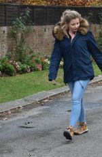 AMY HART Out with Her Dog in West Sussex 11/27/2020