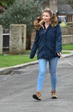 AMY HART Out with Her Dog in West Sussex 11/27/2020