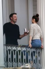 ANA DE ARMAS and Ben Affleck Kissing on a Balcony in New Orleans 11/19/2020